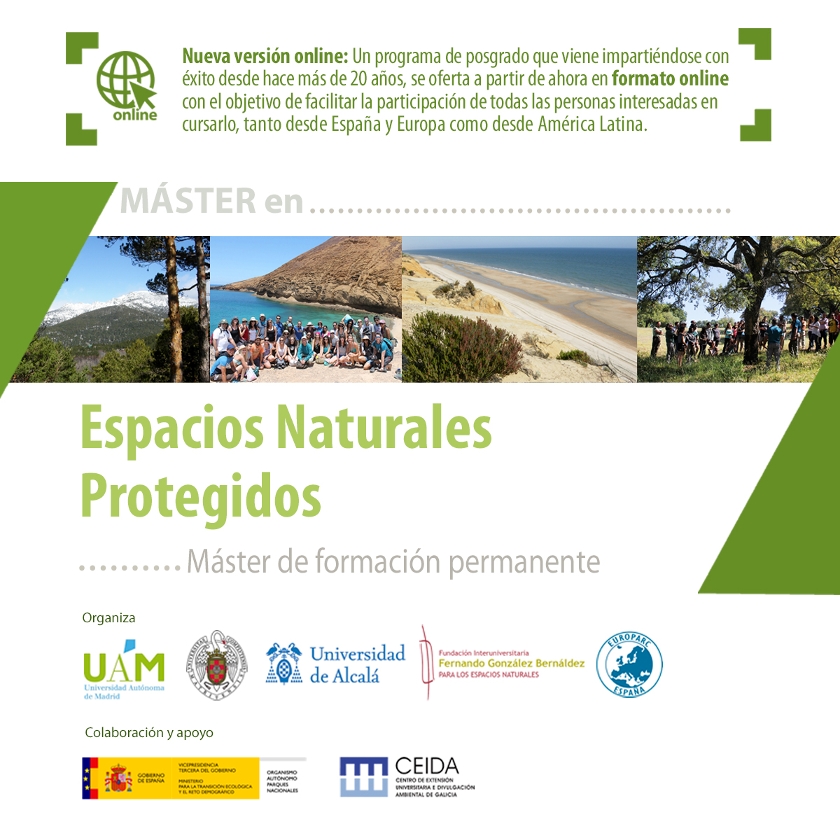Máster en espacios naturales protegidos 2026